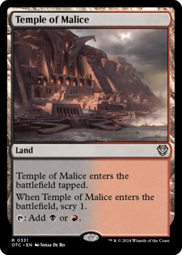 Temple of Malice - Outlaws of Thunder Junction Commander