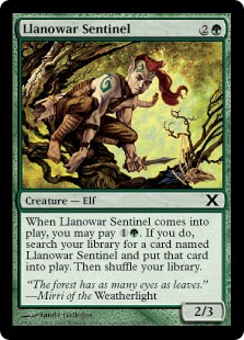 Llanowar Sentinel - Tenth Edition