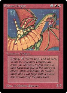 Shivan Dragon - Limited Edition Beta