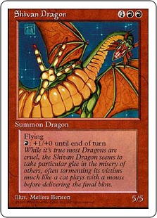 Shivan Dragon - Fourth Edition