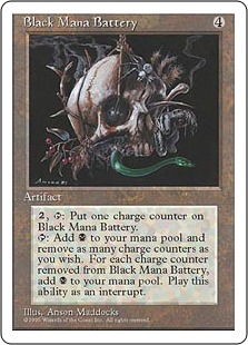 Black Mana Battery - Fourth Edition
