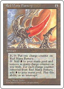 Red Mana Battery - Fourth Edition