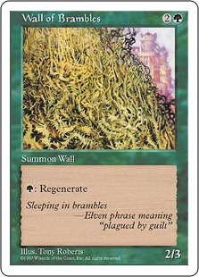 Wall of Brambles - Fifth Edition