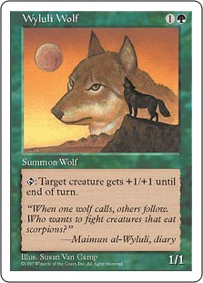 Wyluli Wolf - Fifth Edition