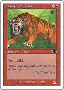 Sabretooth Tiger - Classic Sixth Edition