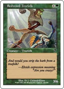 Redwood Treefolk - Seventh Edition