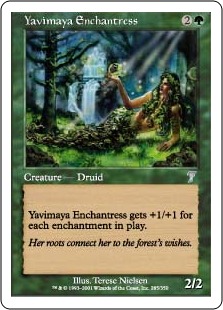 Yavimaya Enchantress - Seventh Edition