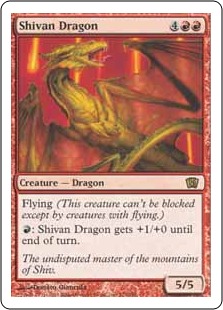 Shivan Dragon - Eighth Edition