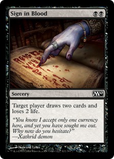 Sign in Blood - Magic 2010