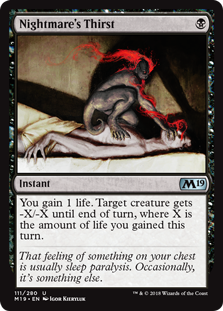 Nightmare's Thirst - Core Set 2019