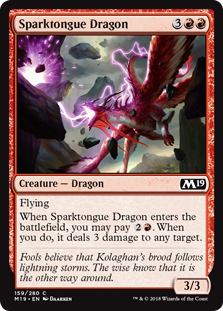 Sparktongue Dragon - Core Set 2019