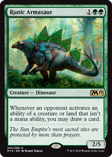 Runic Armasaur - Core Set 2019