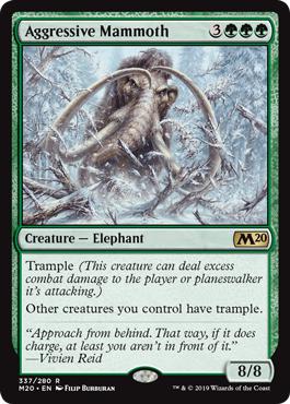 Aggressive Mammoth - Core Set 2020