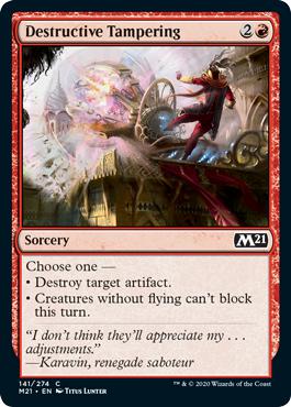 Destructive Tampering - Core Set 2021