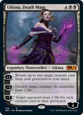 Liliana, Death Mage - Core Set 2021