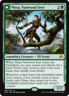 Nissa, Vastwood Seer -> Nissa, Sage Animist - Magic Origins