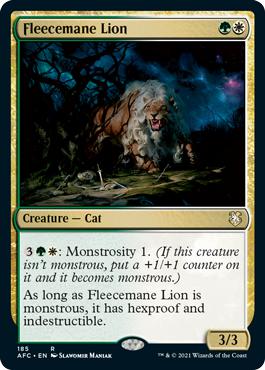 Fleecemane Lion - Adventures in the Forgotten Realms Commander