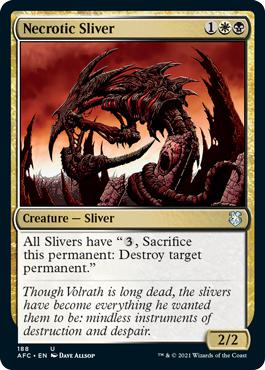 Necrotic Sliver - Adventures in the Forgotten Realms Commander