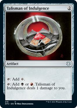 Talisman of Indulgence - Adventures in the Forgotten Realms Commander