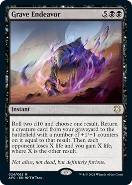 Grave Endeavor - Adventures in the Forgotten Realms Commander