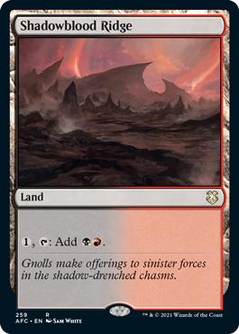 Shadowblood Ridge - Adventures in the Forgotten Realms Commander