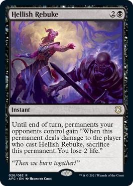 Hellish Rebuke - Adventures in the Forgotten Realms Commander