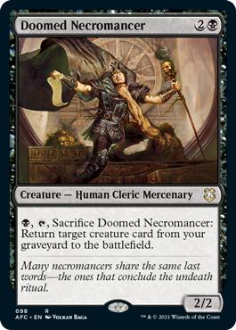 Doomed Necromancer - Adventures in the Forgotten Realms Commander