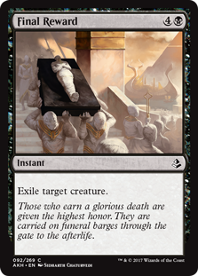 Final Reward - Amonkhet