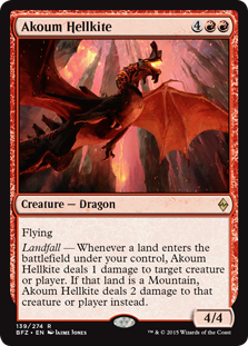 Akoum Hellkite - Battle for Zendikar