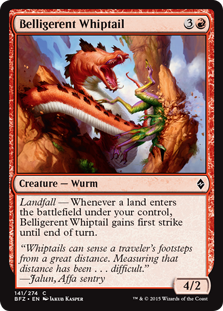 Belligerent Whiptail - Battle for Zendikar