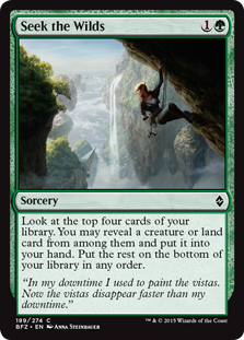 Seek the Wilds - Battle for Zendikar