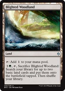 Blighted Woodland - Battle for Zendikar