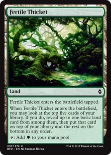 Fertile Thicket - Battle for Zendikar