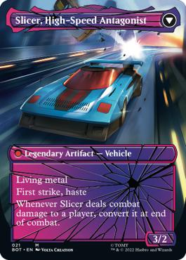 Slicer, High-Speed Antagonist - The Brothers' War Transformers Cards