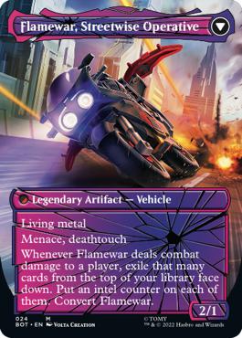 Flamewar, Streetwise Operative - The Brothers' War Transformers Cards