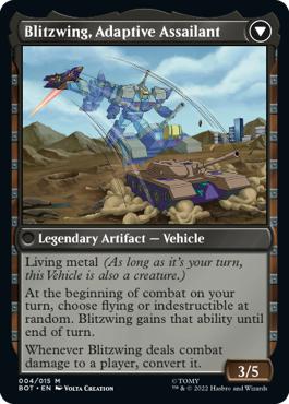 Blitzwing, Adaptive Assailant - The Brothers' War Transformers Cards