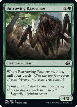 Burrowing Razormaw - The Brothers' War