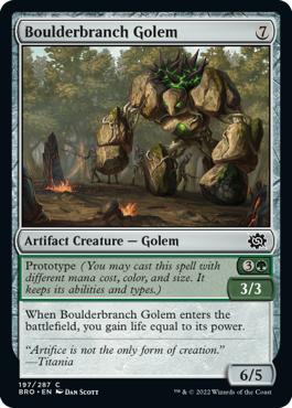 Boulderbranch Golem - The Brothers' War