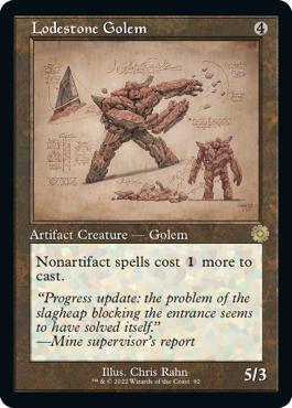Lodestone Golem - The Brothers' War Retro Artifacts