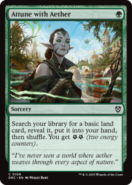 Attune with Aether - Aetherdrift Commander