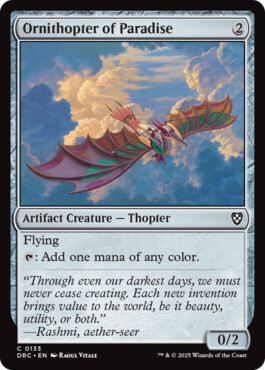 Ornithopter of Paradise - Aetherdrift Commander