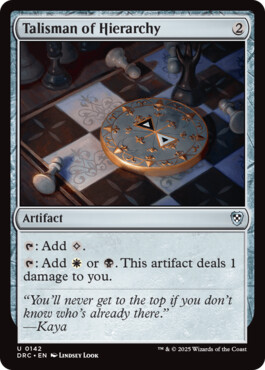 Talisman of Hierarchy - Aetherdrift Commander