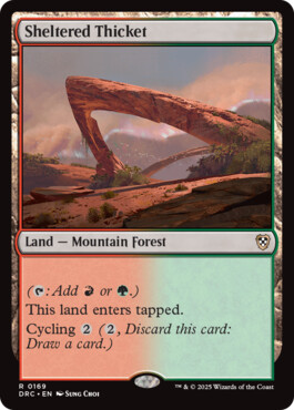 Sheltered Thicket - Aetherdrift Commander