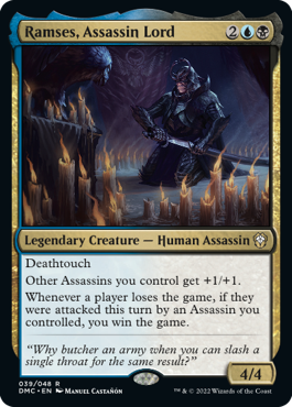 Ramses, Assassin Lord - Dominaria United Commander