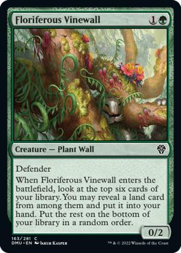 Floriferous Vinewall - Dominaria United