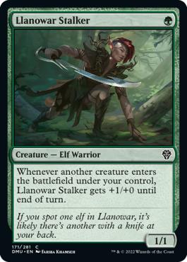 Llanowar Stalker - Dominaria United