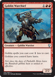 Goblin Warchief - Dominaria