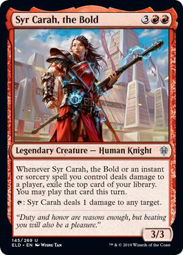 Syr Carah, the Bold - Throne of Eldraine