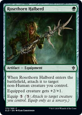 Rosethorn Halberd - Throne of Eldraine