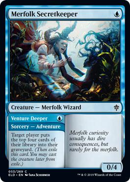 Merfolk Secretkeeper - Throne of Eldraine